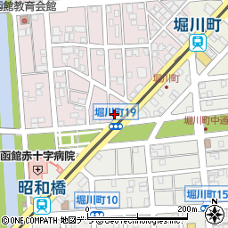 函館歌謡学院周辺の地図
