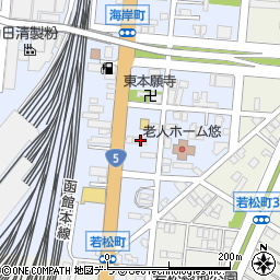 北海道函館市海岸町4周辺の地図