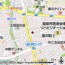 北海道函館市湯川町3丁目24-28周辺の地図