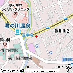函館商工信用組合湯川支店周辺の地図