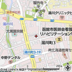 北海道函館市湯川町3丁目24-23周辺の地図