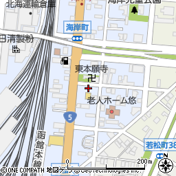 北海道函館市海岸町4-13周辺の地図