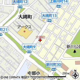 大縄町周辺の地図
