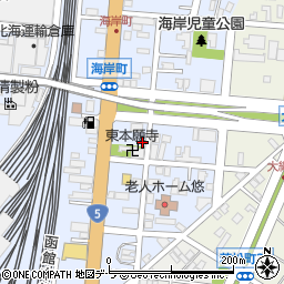 北海道函館市海岸町7-15周辺の地図