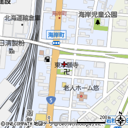 北海道函館市海岸町7周辺の地図