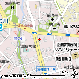 北海道函館市湯川町3丁目24-8周辺の地図
