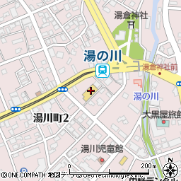ツルハドラッグ湯川店周辺の地図