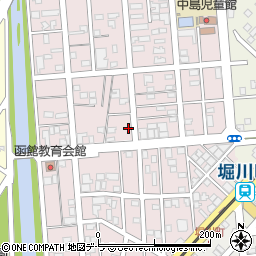 北海道函館市中島町周辺の地図