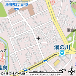 北海道函館市湯川町2丁目31-2周辺の地図