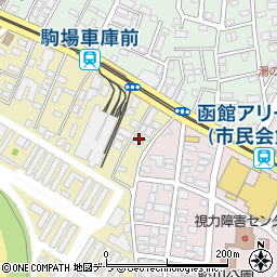 北海道函館市駒場町16周辺の地図