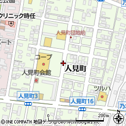 北海道函館市人見町周辺の地図