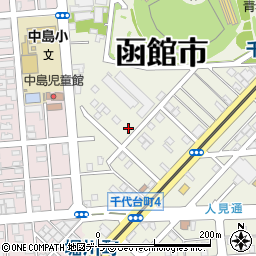 北海道函館市千代台町周辺の地図