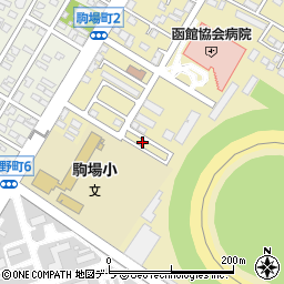 北海道函館市駒場町3-32周辺の地図