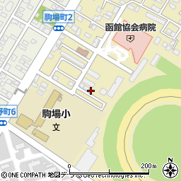 北海道函館市駒場町3-27周辺の地図