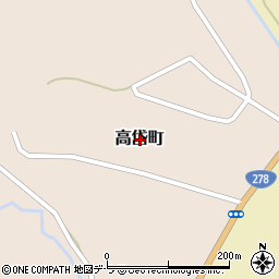 北海道函館市高岱町周辺の地図