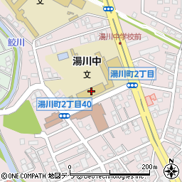 函館市立湯川中学校周辺の地図