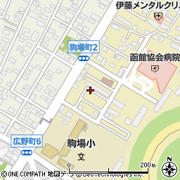 北海道函館市駒場町2周辺の地図
