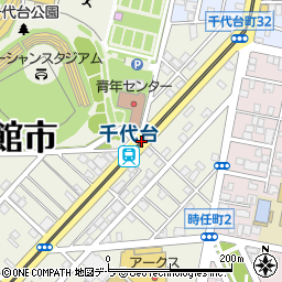 千代台公園周辺の地図