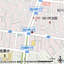ローソン函館松川町店周辺の地図