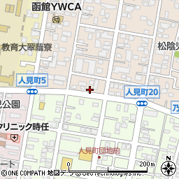 北海道函館市松陰町13-12周辺の地図