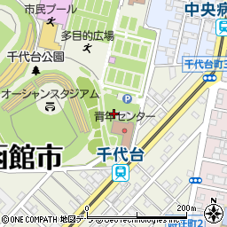 千代台公園テニスコート横トイレ周辺の地図