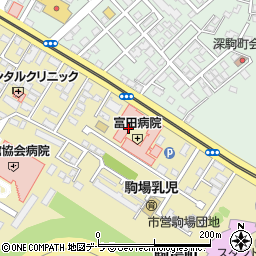 北海道函館市駒場町9周辺の地図