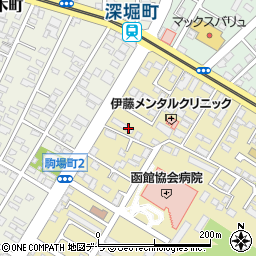 北海道函館市駒場町6周辺の地図