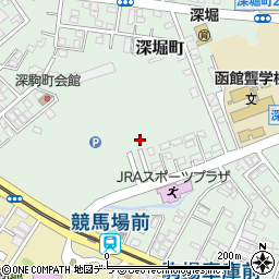 北海道函館市深堀町周辺の地図