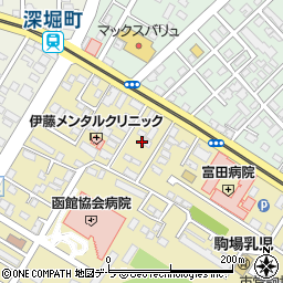 北海道函館市駒場町8周辺の地図