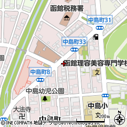 メナード化粧品　函館中央代行店周辺の地図