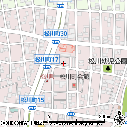 市営松川アパート２号館周辺の地図