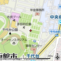 千代台公園庭球場周辺の地図