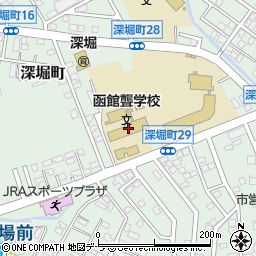 北海道函館聾学校周辺の地図