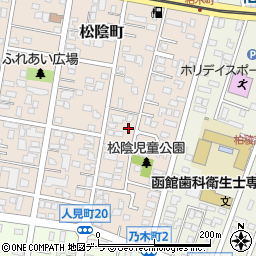 北海道函館市松陰町25-43周辺の地図