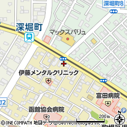 北海道函館市駒場町6-18周辺の地図