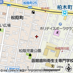 北海道函館市松陰町27周辺の地図