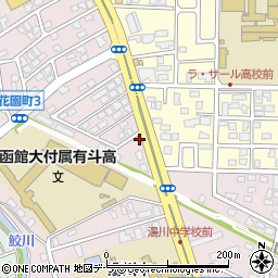 函館 炭火焼肉 ホルモン市場 愛周辺の地図