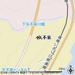 北海道北斗市矢不来周辺の地図