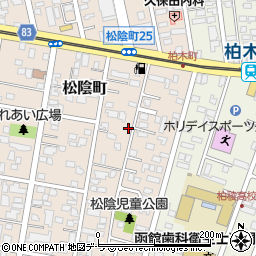 北海道函館市松陰町25-36周辺の地図