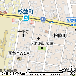 北海道函館市松陰町10-27周辺の地図