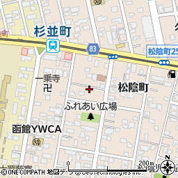 北海道函館市松陰町10-20周辺の地図