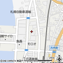 北海道函館市万代町周辺の地図