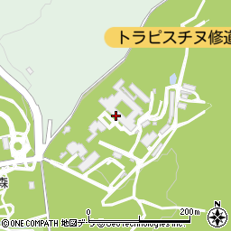 トラピスチヌ修道院天使園周辺の地図