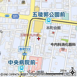 ノルテパーク函館本町第３駐車場周辺の地図