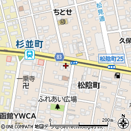 北海道函館市松陰町10-13周辺の地図