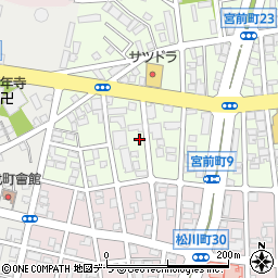 宮前町アパート周辺の地図