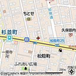 セイコーマート函館松陰店周辺の地図