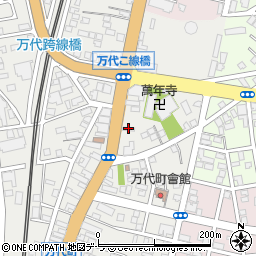 山岡家函館万代店周辺の地図