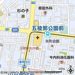 メガネのプリンス　函館丸井今井店周辺の地図