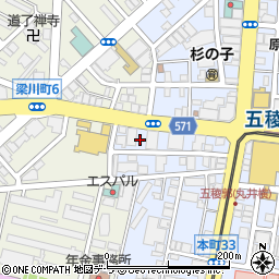リパーク函館本町第３駐車場周辺の地図